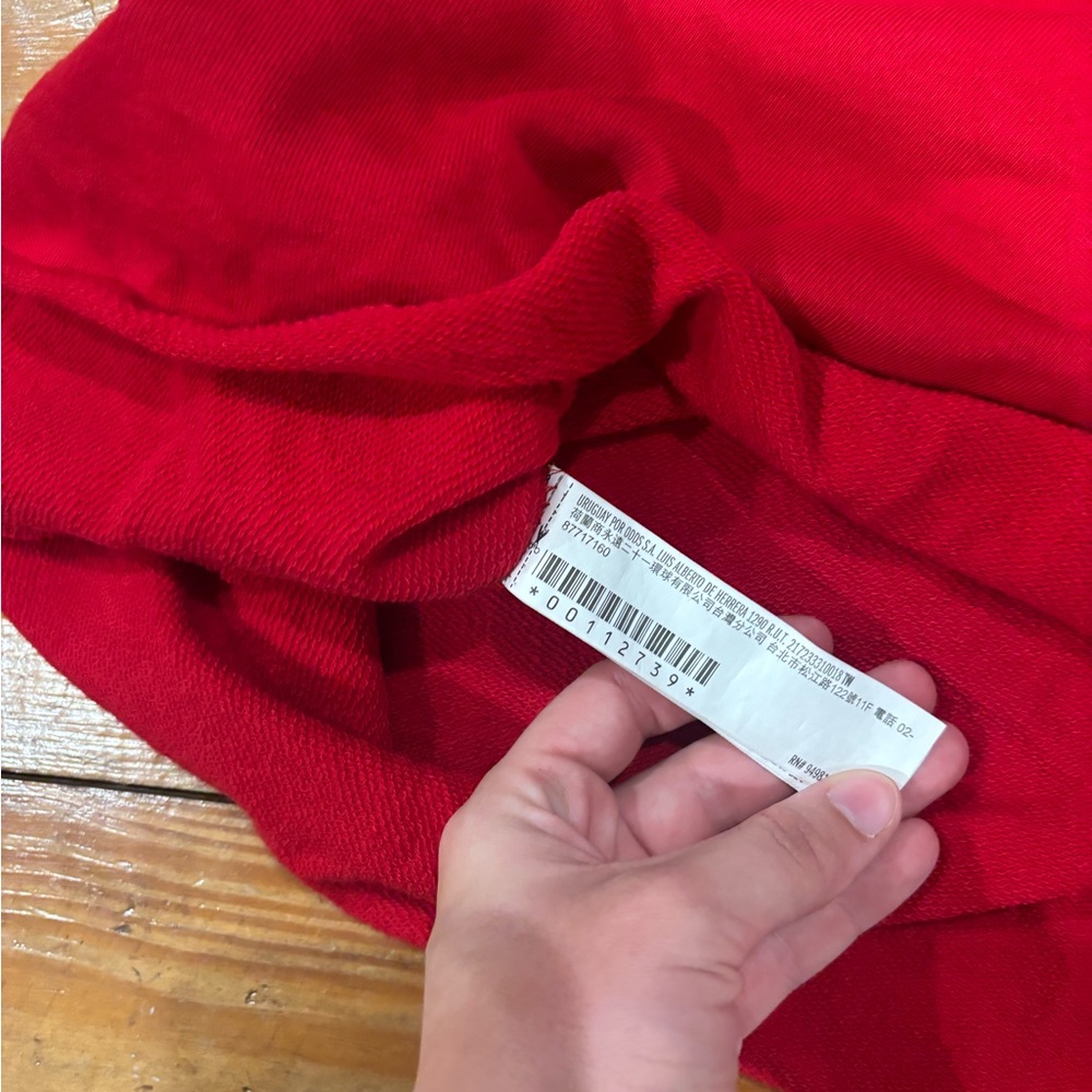 (643) +RED HOODIE DRESS - Picture 6 of 7